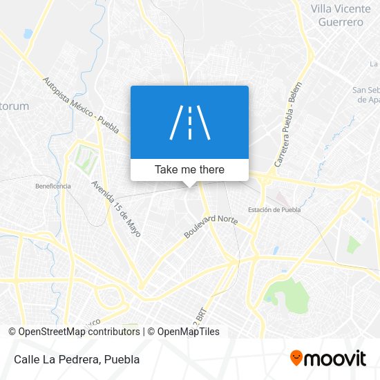 Mapa de Calle La Pedrera