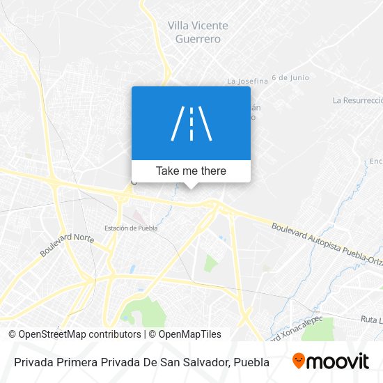 Privada Primera Privada De San Salvador map