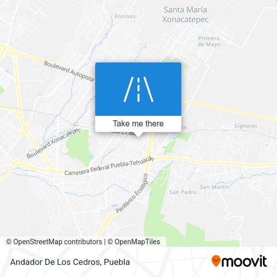Mapa de Andador De Los Cedros
