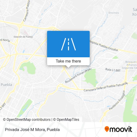 Privada José M Mora map