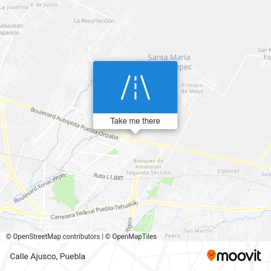 Mapa de Calle Ajusco