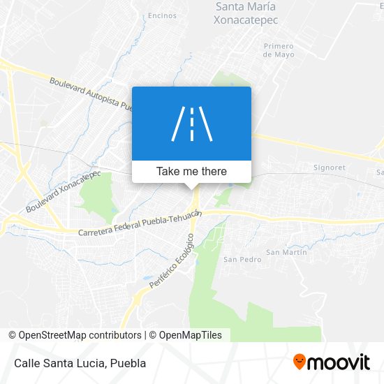 Mapa de Calle Santa Lucia