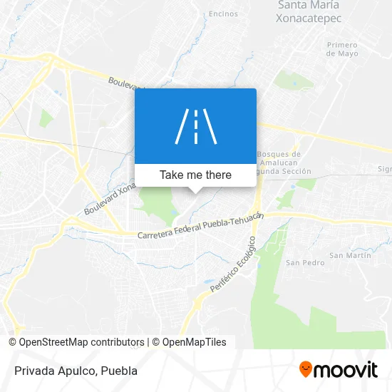 Privada Apulco map