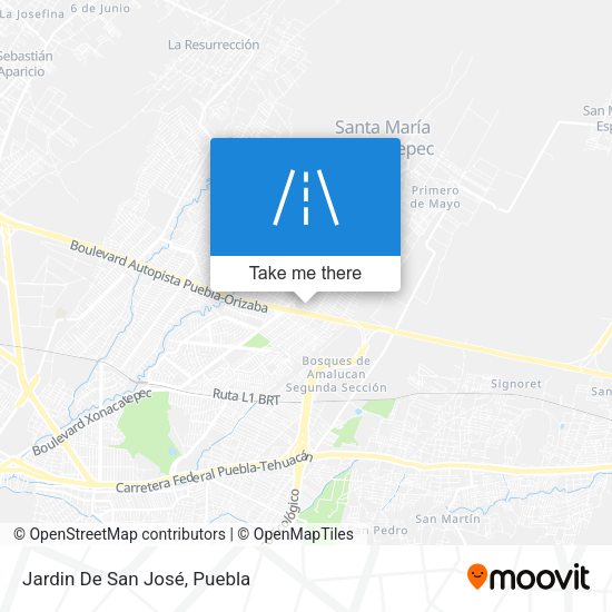 Jardin De San José map