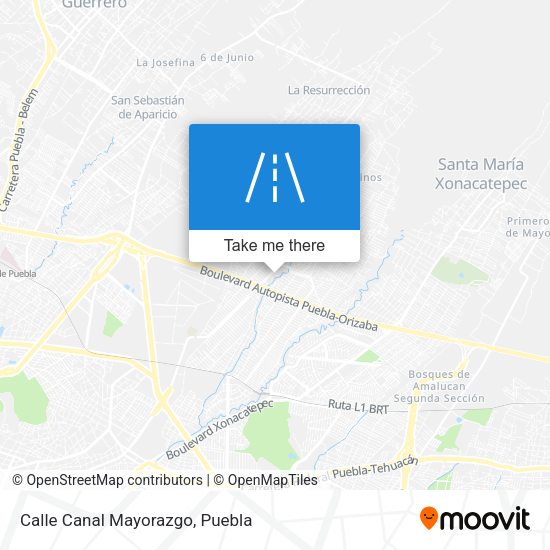 Mapa de Calle Canal Mayorazgo