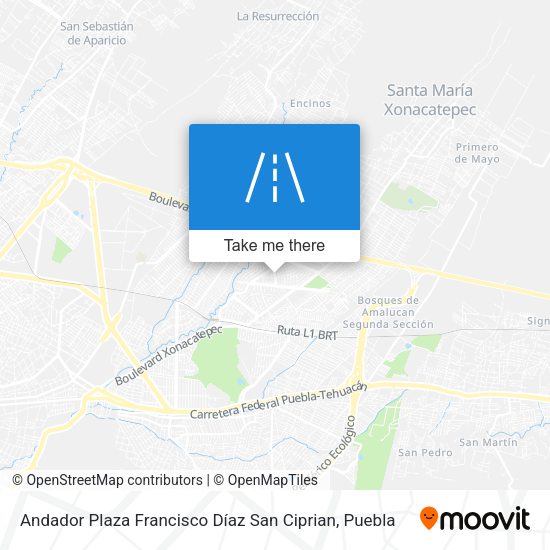 Mapa de Andador Plaza Francisco Díaz San Ciprian