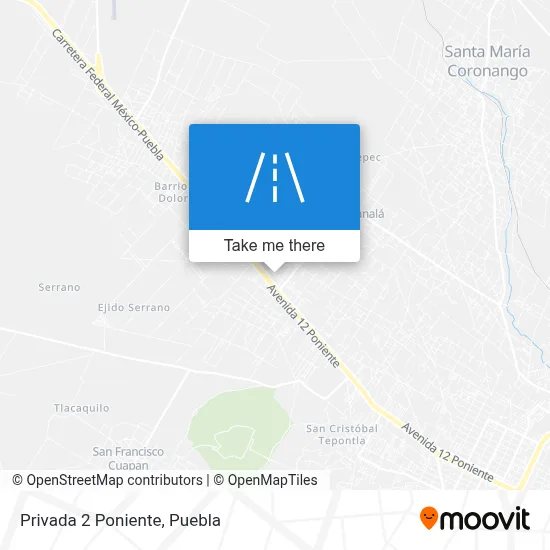 Privada 2 Poniente map
