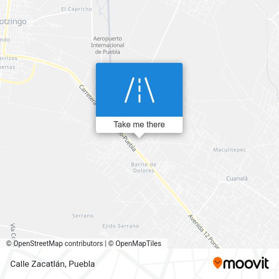 Mapa de Calle Zacatlán
