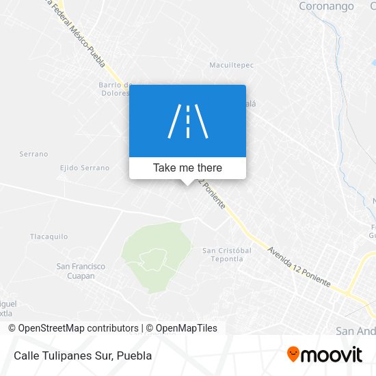 Mapa de Calle Tulipanes Sur