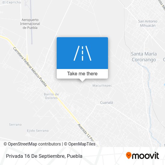 Mapa de Privada 16 De Septiembre