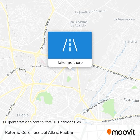 Retorno Cordillera Del Atlas map