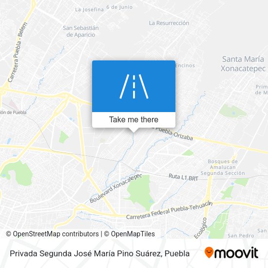 Mapa de Privada Segunda José María Pino Suárez