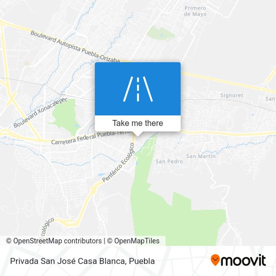 Mapa de Privada San José Casa Blanca