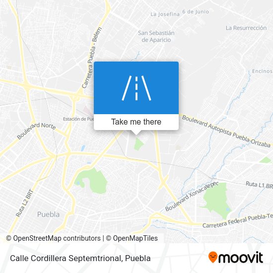 Calle Cordillera Septemtrional map
