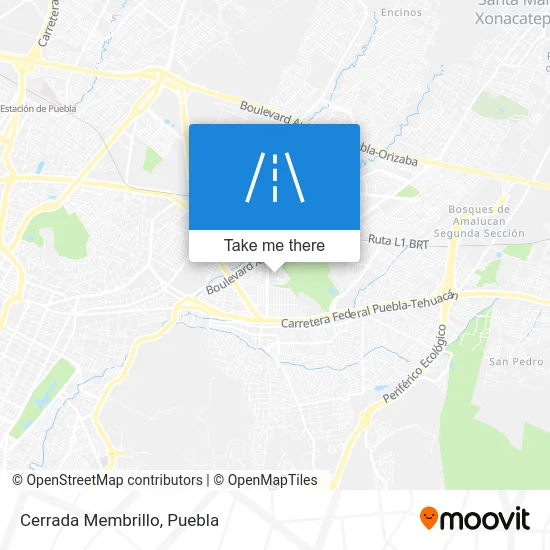 Cerrada Membrillo map