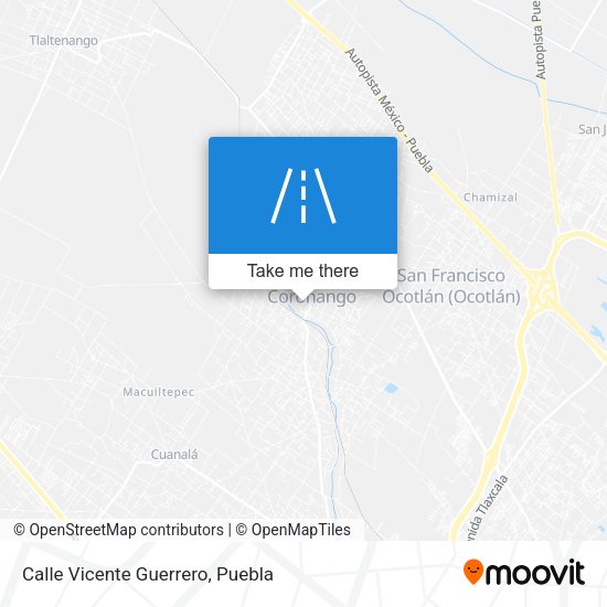 Mapa de Calle Vicente Guerrero