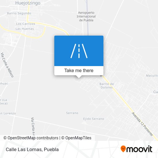 Mapa de Calle Las Lomas