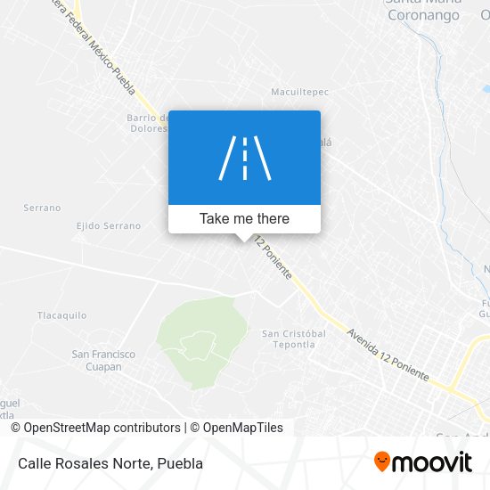 Mapa de Calle Rosales Norte