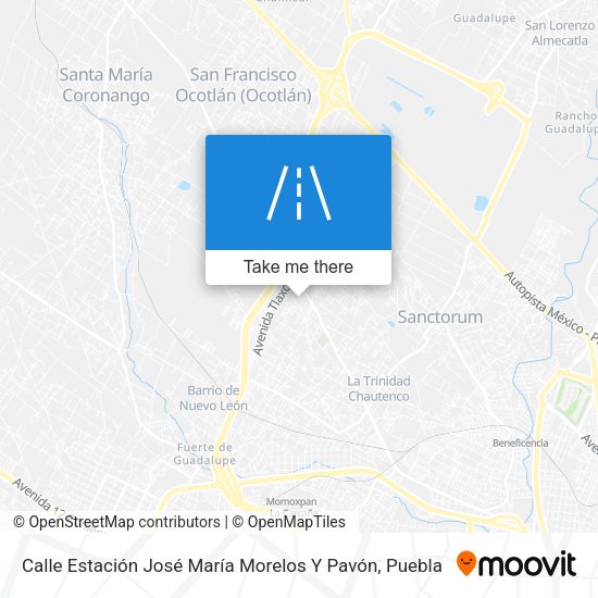 Mapa de Calle Estación José María Morelos Y Pavón