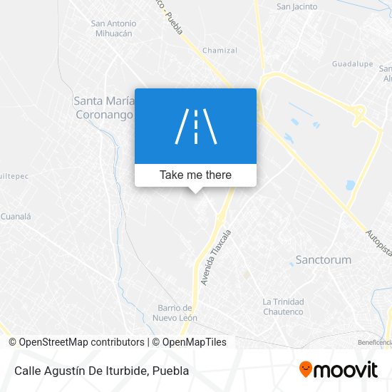 Mapa de Calle Agustín De Iturbide