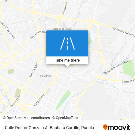 Mapa de Calle Doctor Gonzalo A. Bautista Carrillo