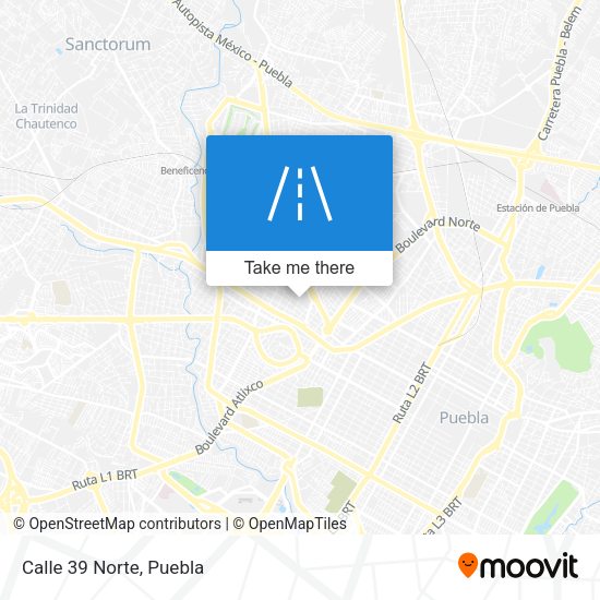 Mapa de Calle 39 Norte