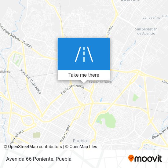Mapa de Avenida 66 Poniente