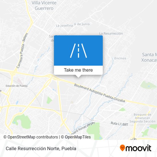 Calle Resurrección Norte map