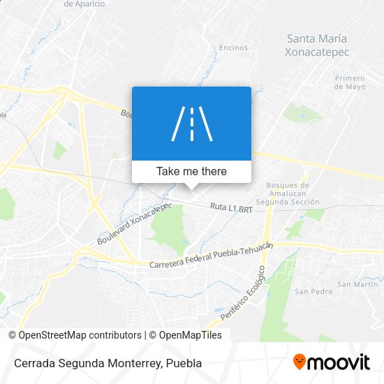 Cerrada Segunda Monterrey map