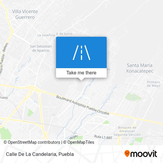 Mapa de Calle De La Candelaria