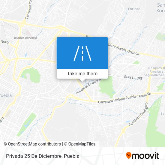 Mapa de Privada 25 De Diciembre