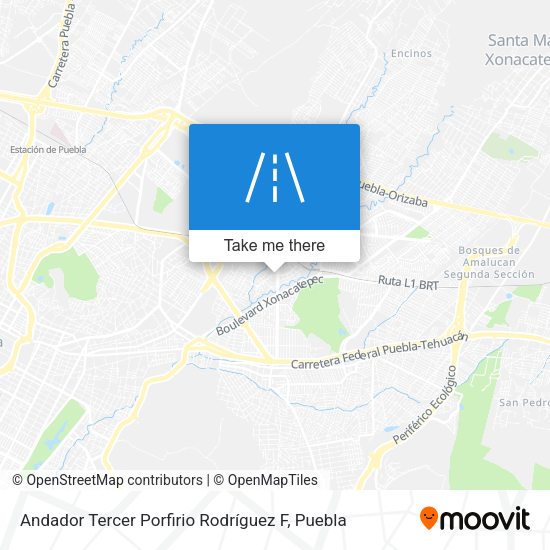 Andador Tercer Porfirio Rodríguez F map