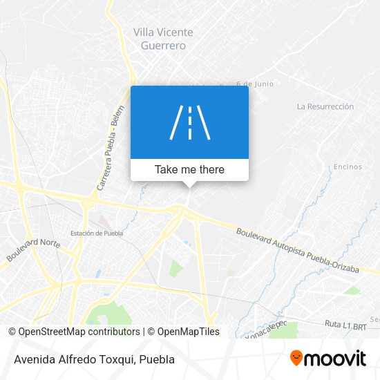 Mapa de Avenida Alfredo Toxqui