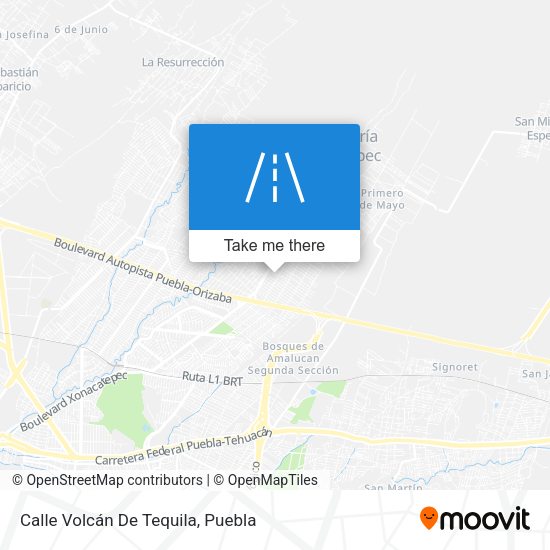 Calle Volcán De Tequila map