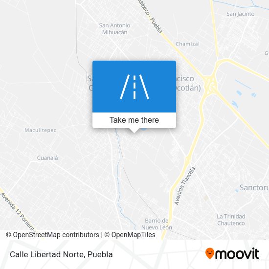 Mapa de Calle Libertad Norte