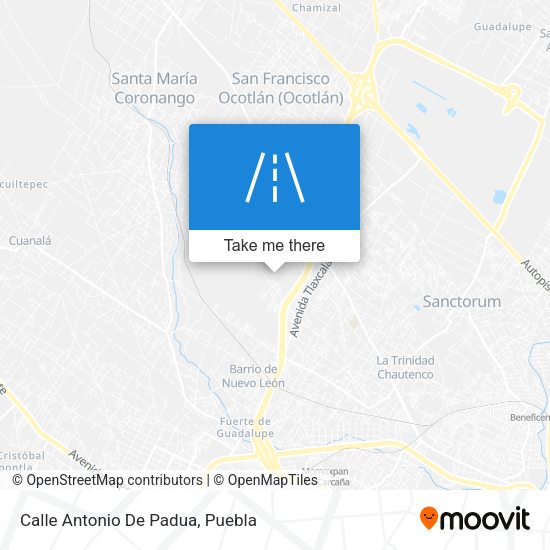 Mapa de Calle Antonio De Padua