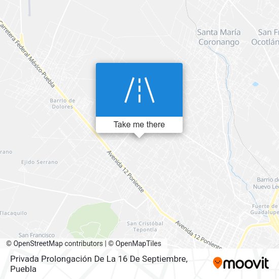 Privada Prolongación De La 16 De Septiembre map