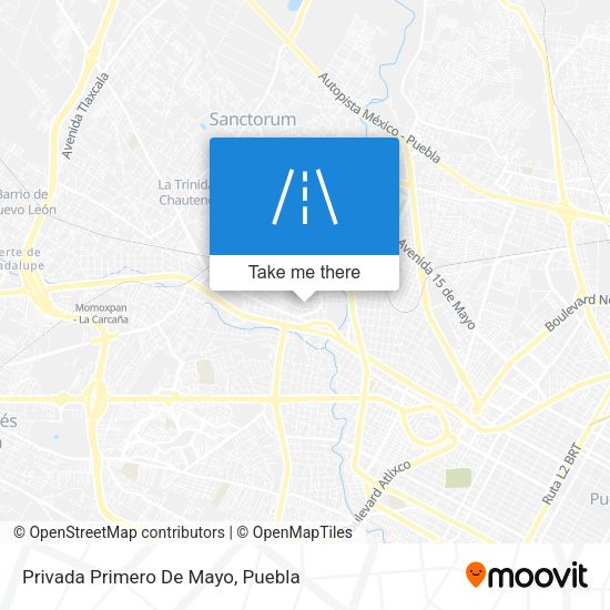 Mapa de Privada Primero De Mayo