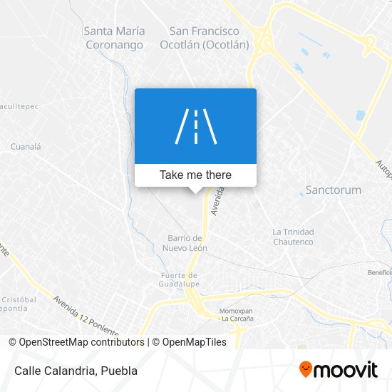 Mapa de Calle Calandria