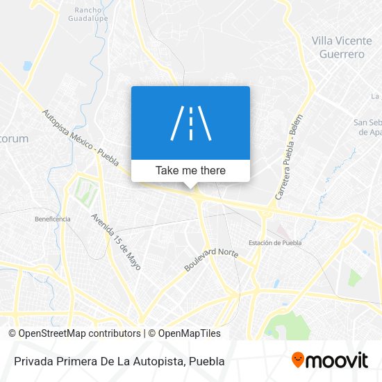 Privada Primera De La Autopista map