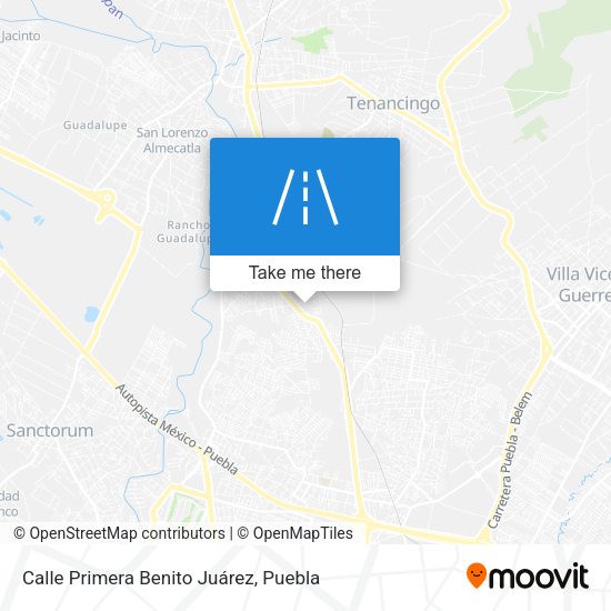 Calle Primera Benito Juárez map