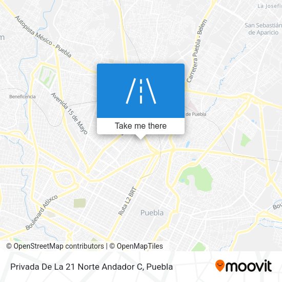 Mapa de Privada De La 21 Norte Andador C