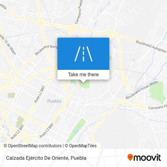 Calzada Ejército De Oriente map
