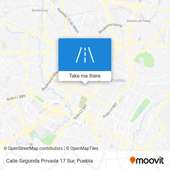 Calle Segunda Privada 17 Sur map