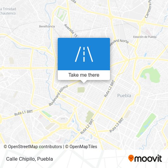 Mapa de Calle Chipilo