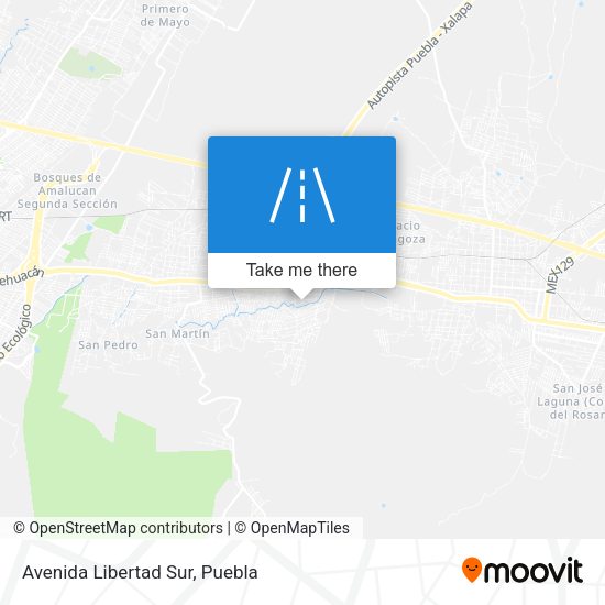 Mapa de Avenida Libertad Sur