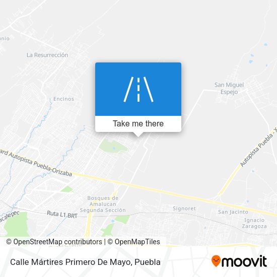 Mapa de Calle Mártires Primero De Mayo