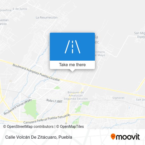 Calle Volcán De Zitácuaro map