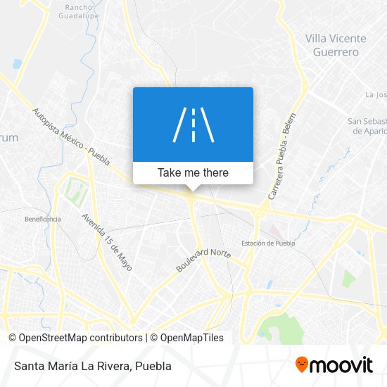 Mapa de Santa María La Rivera