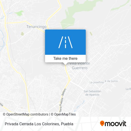 Mapa de Privada Cerrada Los Colorines